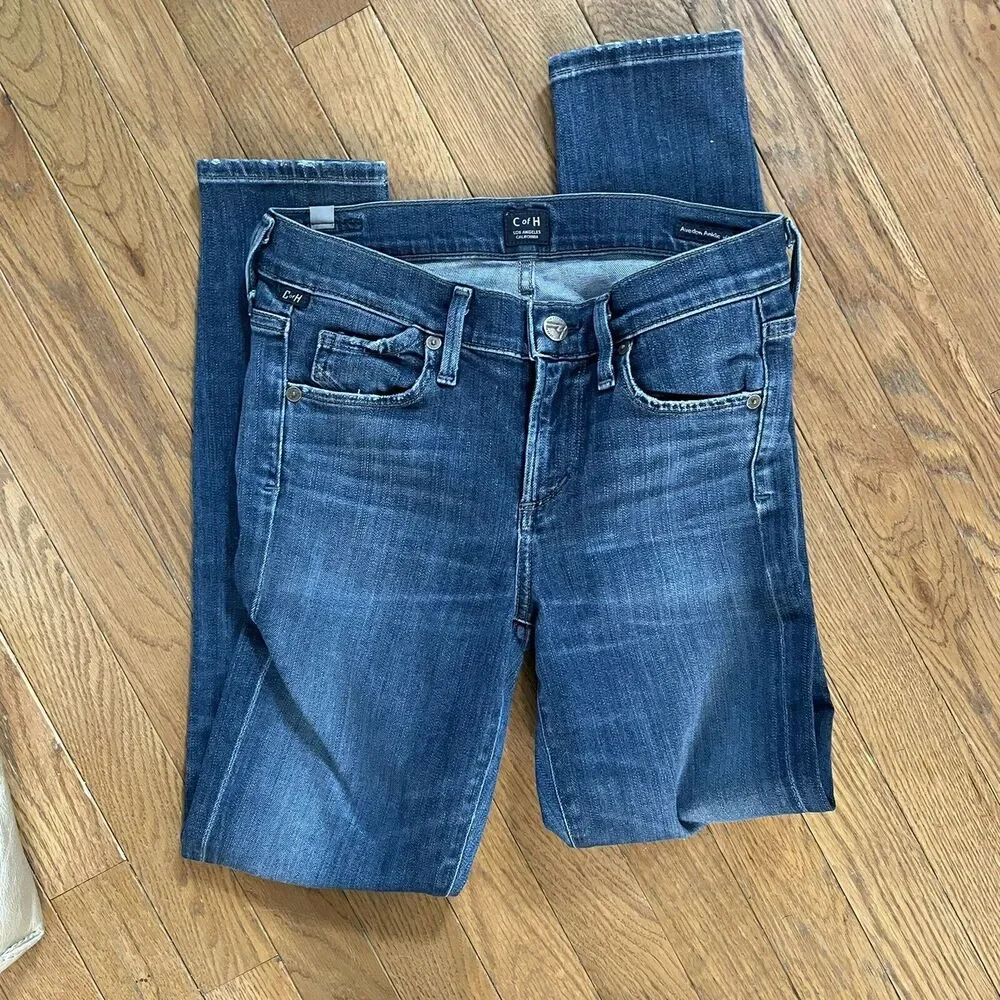 Citizens Of Humanity Sz 24 Womens Avedon‎ Ankle ultra skinny Stretch Denim Jeans